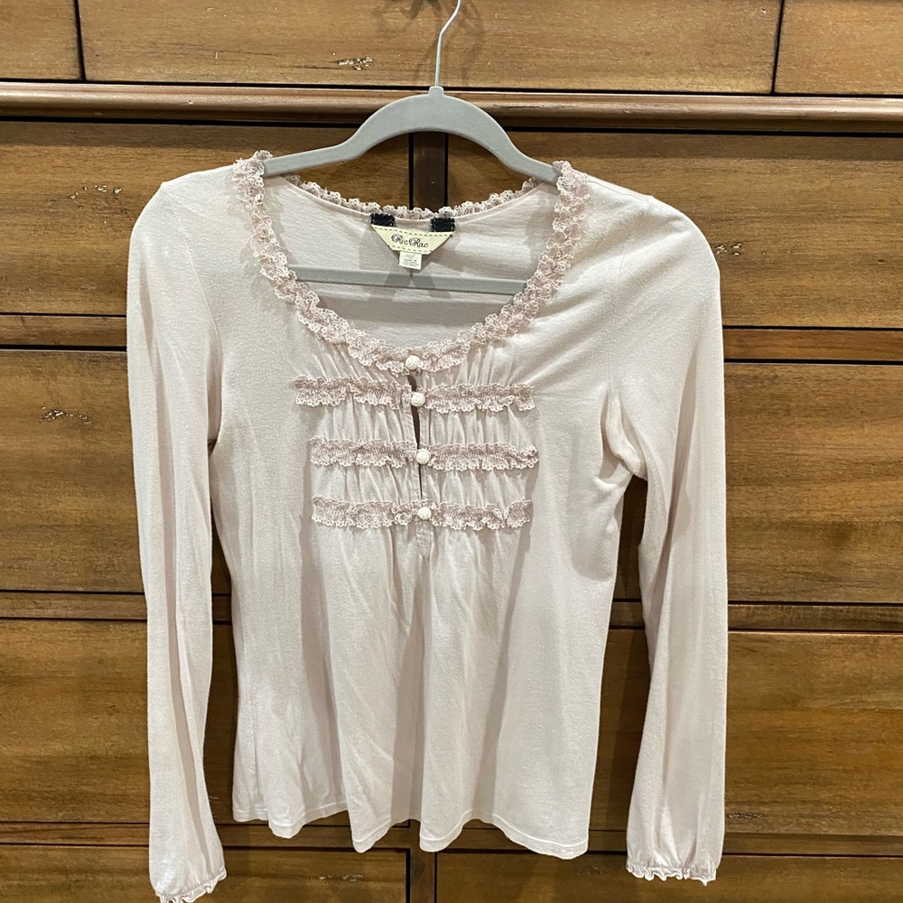 Anthropologie Ric Rac top with intricate detail